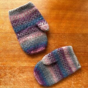 Vintage Wool Multicolor Mittens